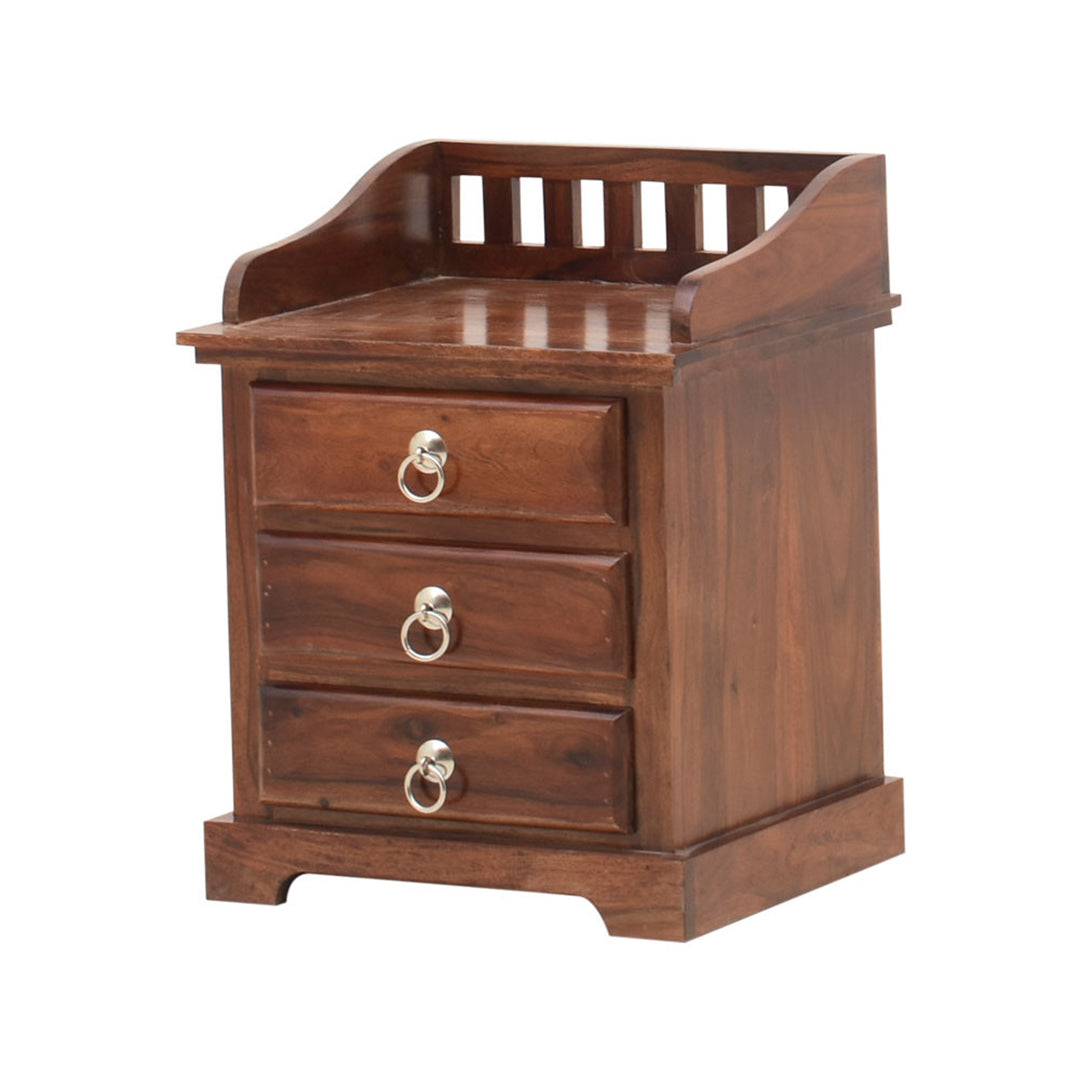 Bedside Table Solid Sheesham Wood