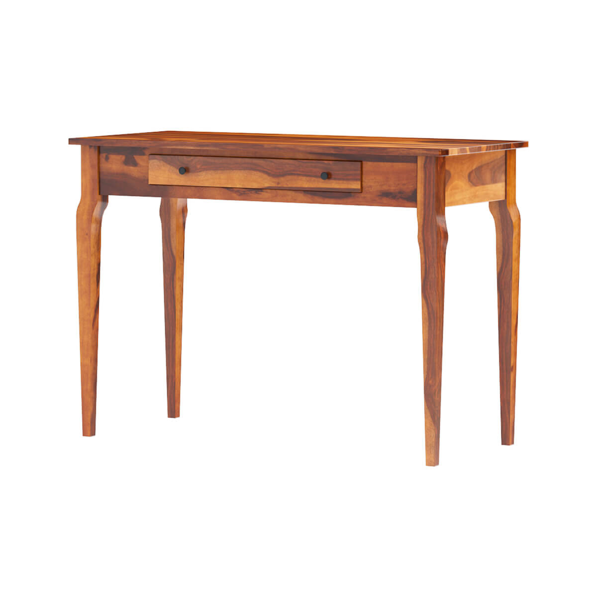 Solid Sheesham Wood Modern Console Table  (Standard, Honey Finish)