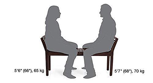 Nest Honest Sheesham Wood Bench for Home in Mahogany/Walnut Finish - Brown