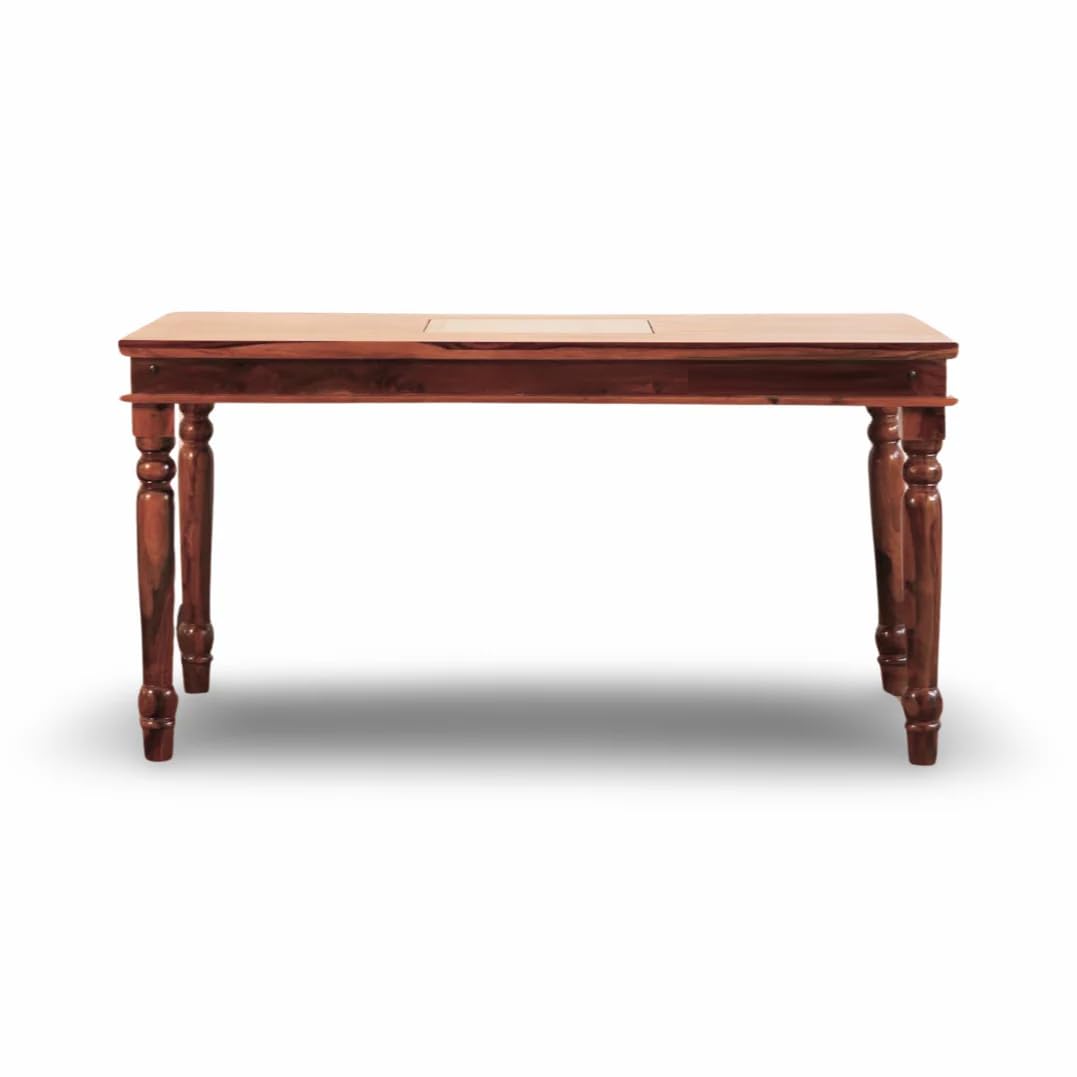 NESTHONEST Wooden 4 Seater Dining Table Only | Only Table for Dinning |  | Usage in Restaurant Dinner, Office, Cafeteria &amp; Home,...