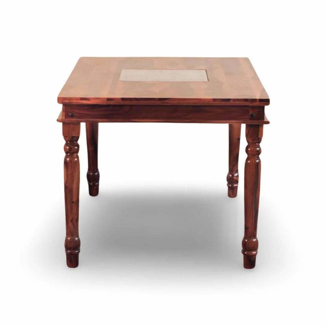 NESTHONEST Wooden 4 Seater Dining Table Only | Only Table for Dinning |  | Usage in Restaurant Dinner, Office, Cafeteria &amp; Home,...