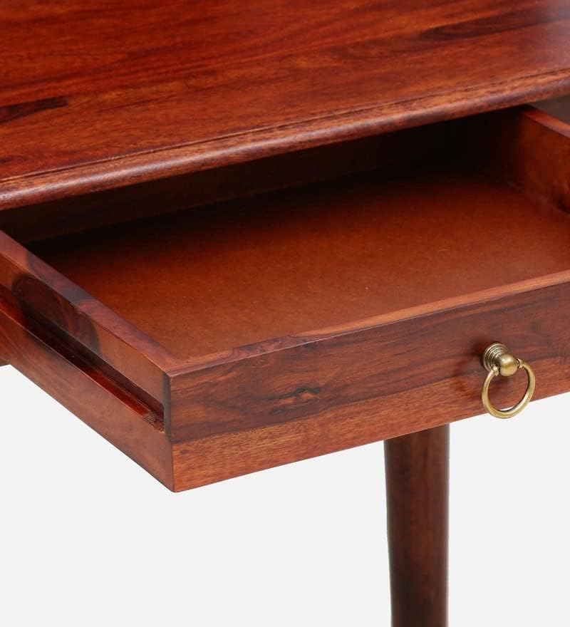 NESTHONEST Wooden Study Table for Adults | Computer Table for Home | Writing Desk | Work from Home Table with 1 Shelf & 5 Drawers Storage | Solid Wood