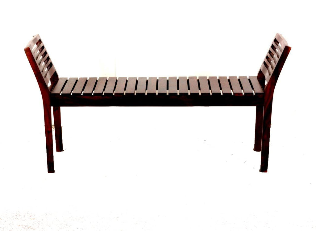 Nest Honest Sheesham Wood Bench for Home in Mahogany/Walnut Finish - Brown