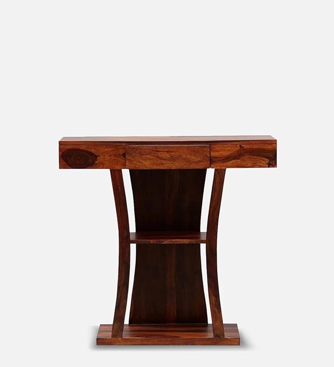 Nest Honest Console Table with Storage | Wooden Console Table for Bedroom & Living Room | Foyer Table for Entryway (Natural Finish)