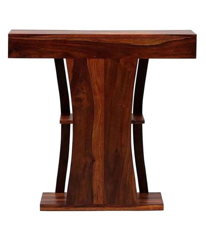 Nest Honest Console Table with Storage | Wooden Console Table for Bedroom & Living Room | Foyer Table for Entryway (Natural Finish)