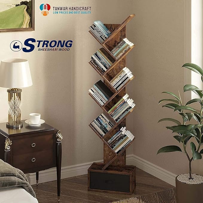 Solid Sheesham Wood Book Self