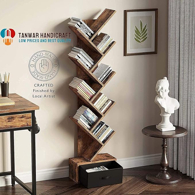 Solid Sheesham Wood Book Self