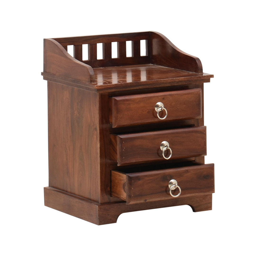 Bedside Table Solid Sheesham Wood