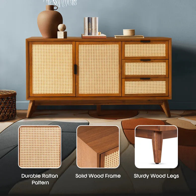 Said Board 2 Door  3Drawer Acacia Wood