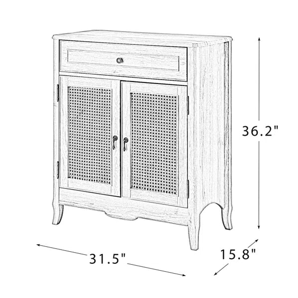 Two Door Cabinet Acacia Wood